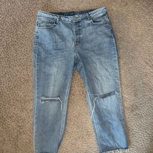Wild Fable Blue Skinny Jeans with Distressed Knee